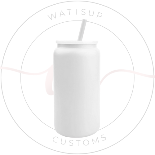 16oz Stainless Steel Can (White)