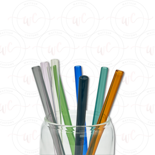 Colored Glass Straws