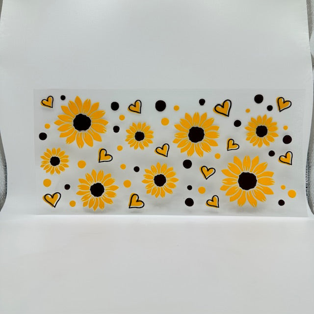 Sunflowers and hearts