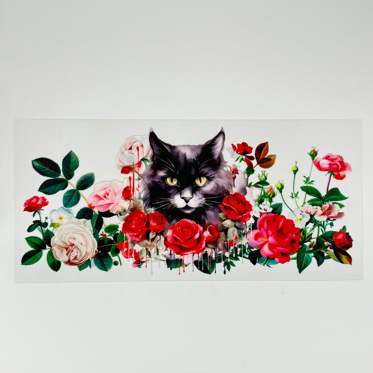 Cat with Flowers