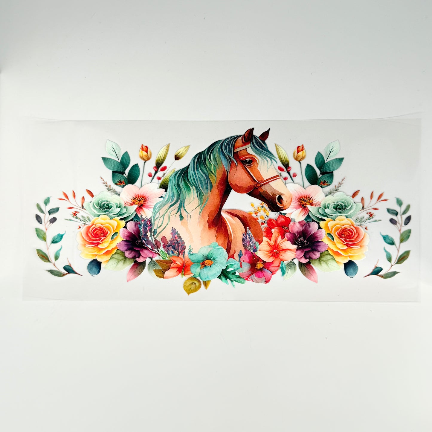 Horse with Flowers - Wattsupcustoms