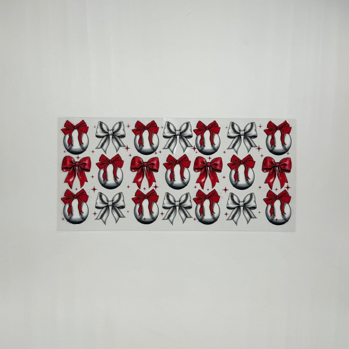 Baseball and Bows Pattern