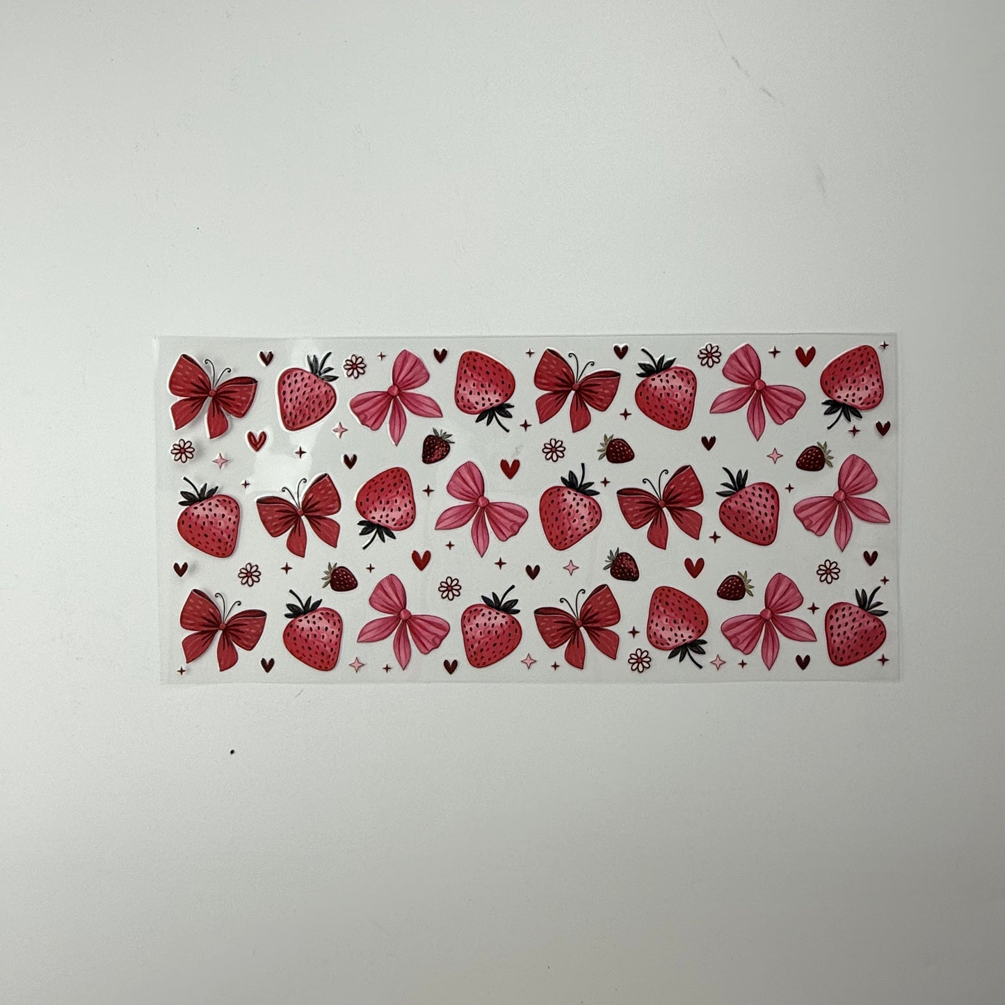 Strawberries and Bows Pattern
