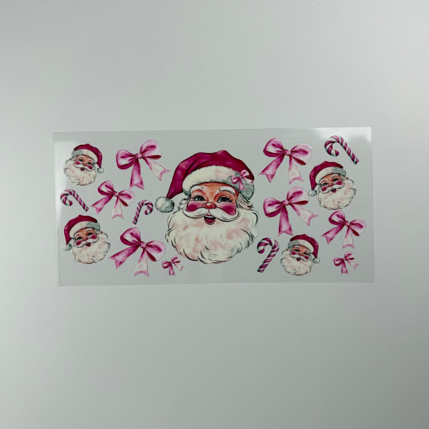 Christmas - Santa with Pink bows