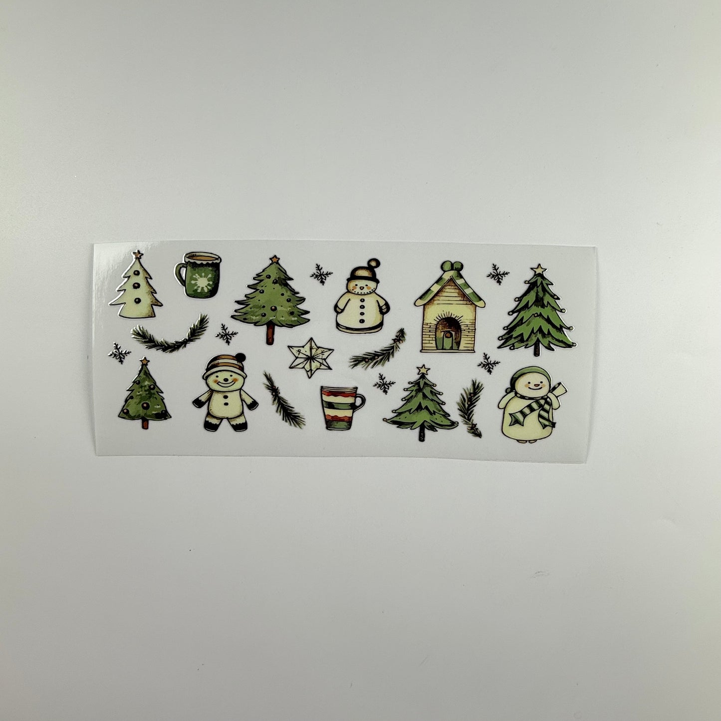Christmas Tree and Snowman Pattern