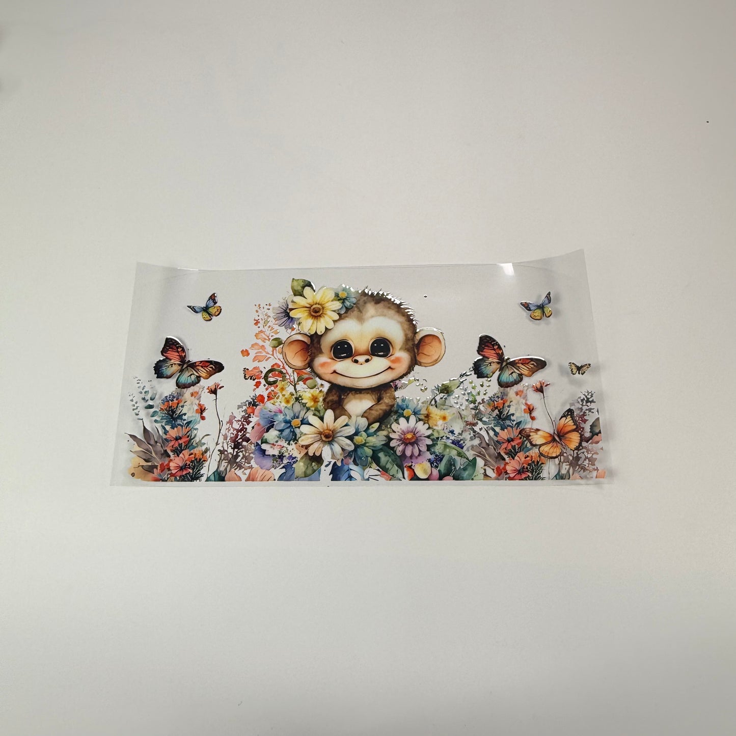 Monkey and Flowers - Wattsupcustoms