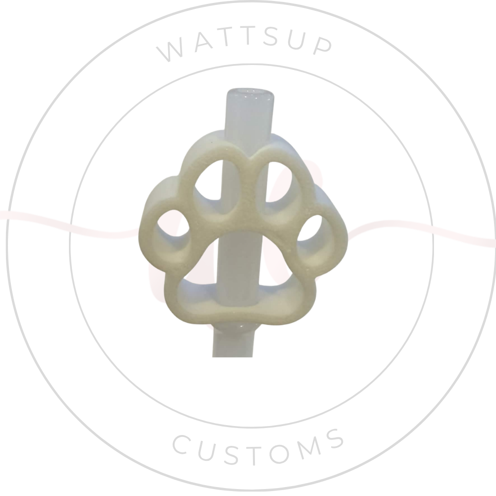 Paw Straw Charm - Wattsupcustoms
