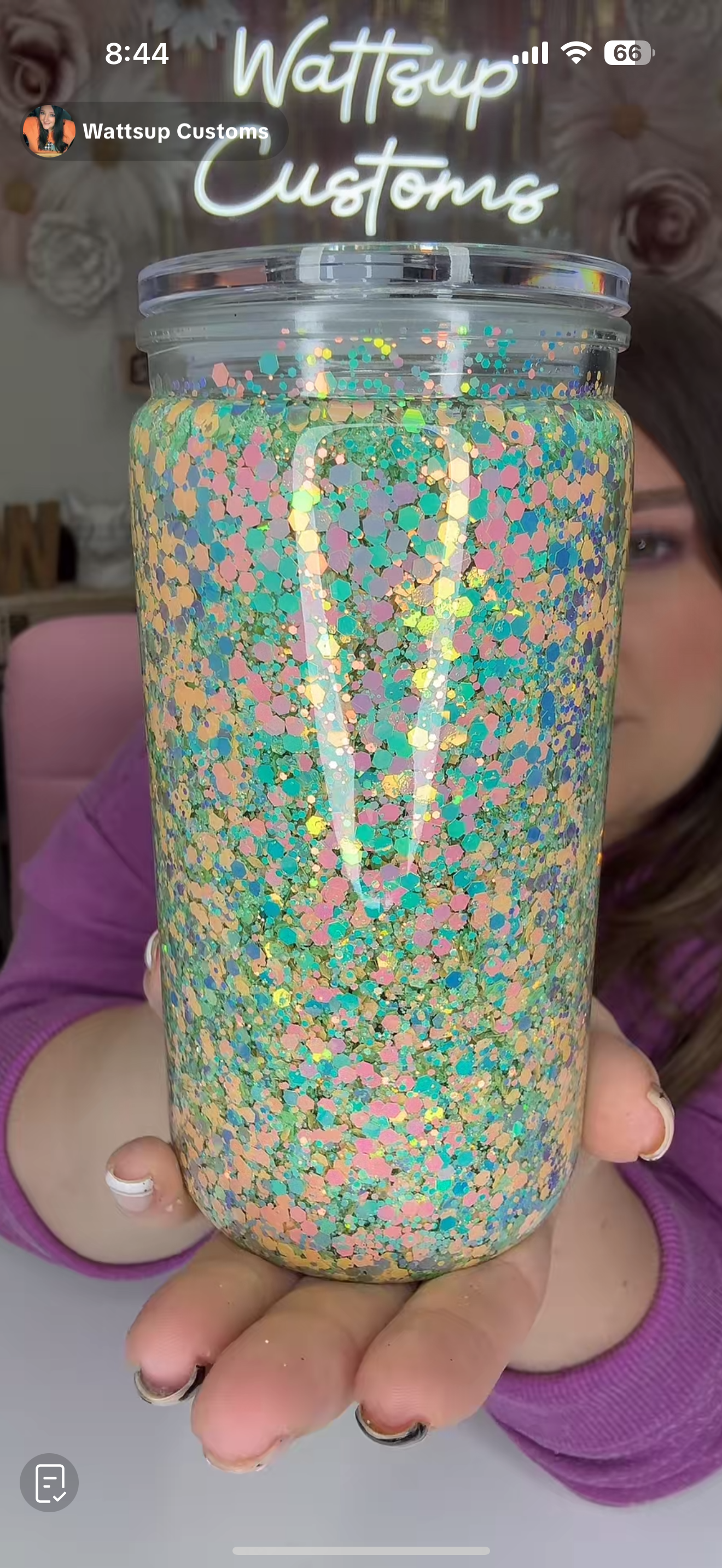 16oz Acrylic Slow Flow Cayman Bliss
