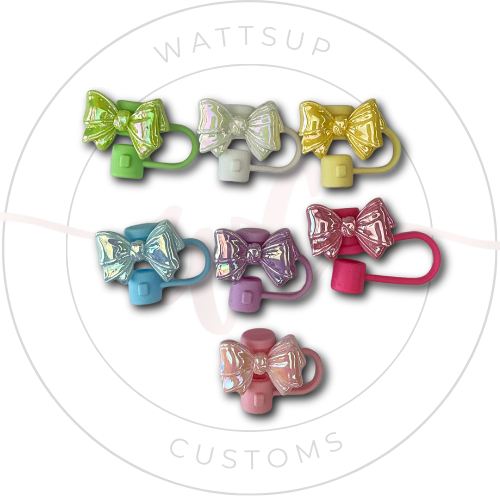 Bow Straw Toppers