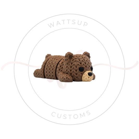 Articulated Knitted Animal Figures Or Keychains