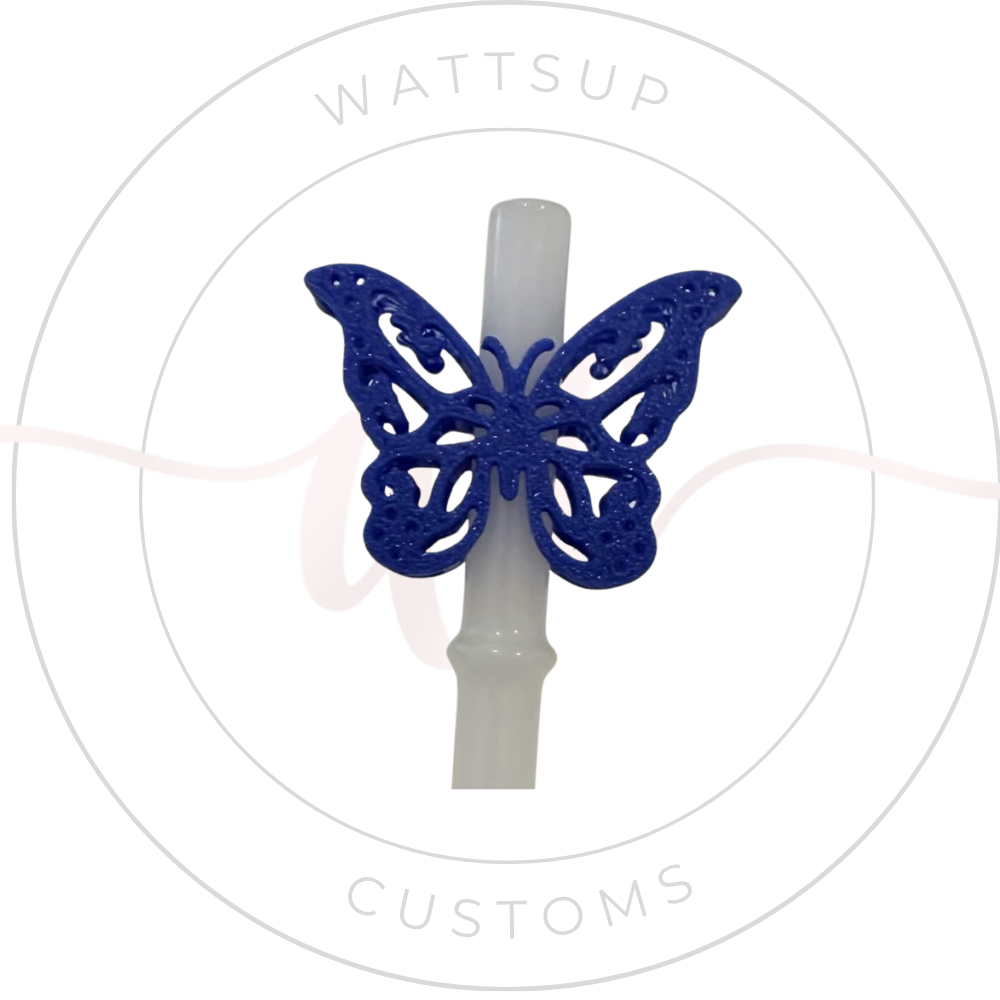 Butterfly Straw Charm - Wattsupcustoms