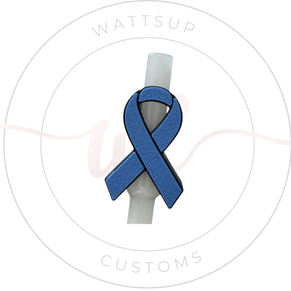 Awareness Straw Charm - Wattsupcustoms