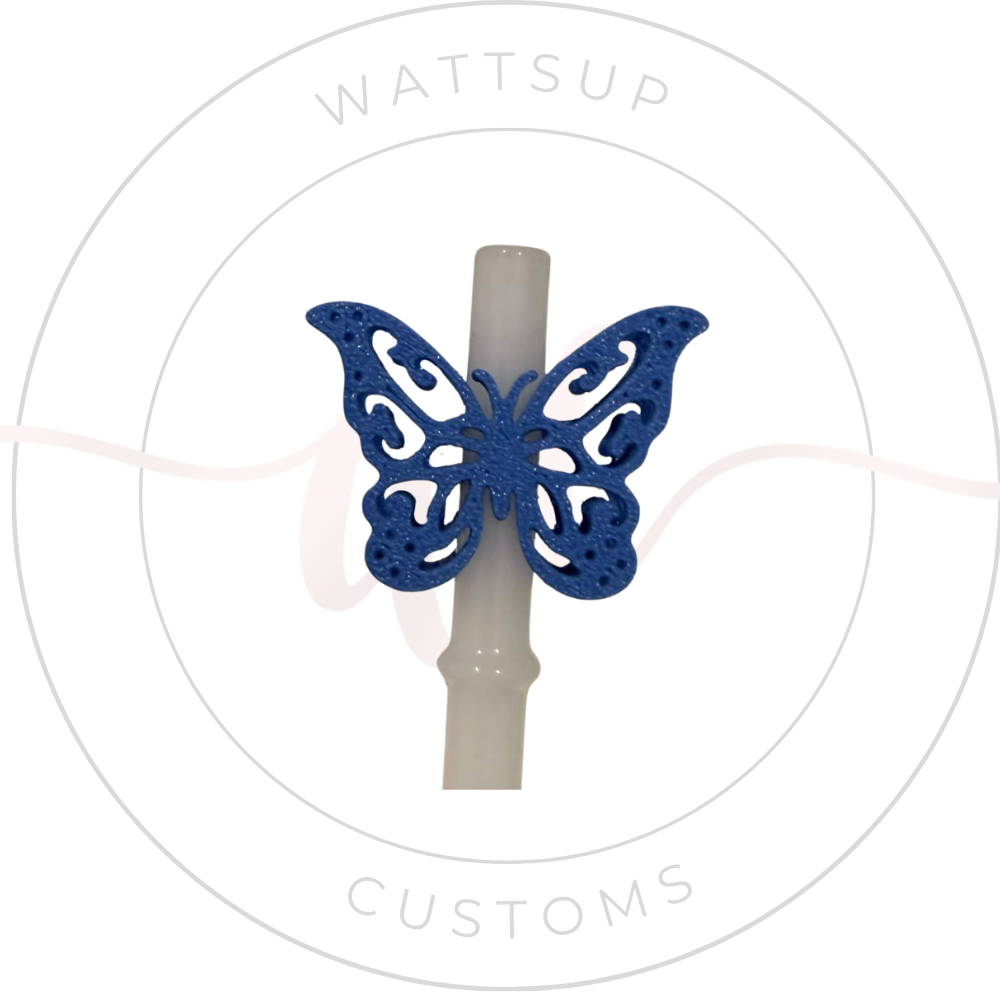 Butterfly Straw Charm - Wattsupcustoms
