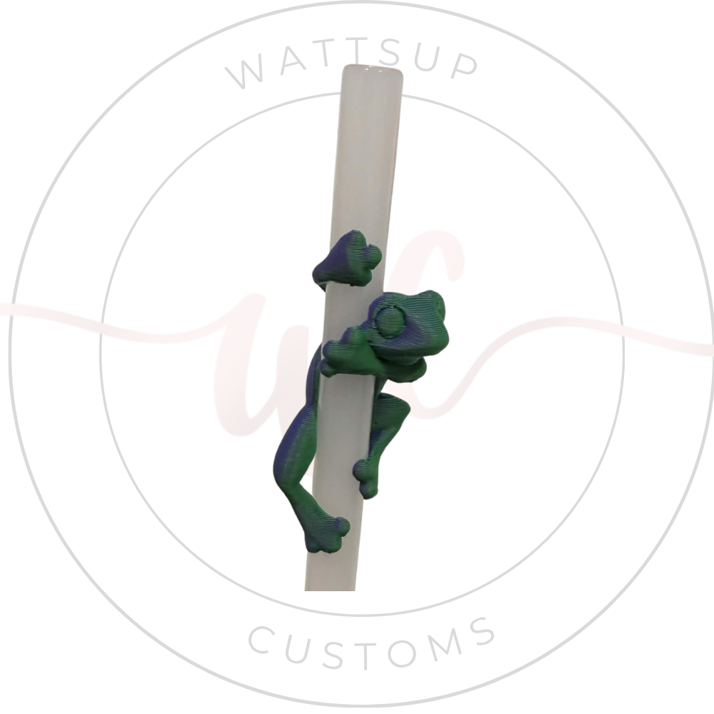Frog Straw Charm - Wattsupcustoms