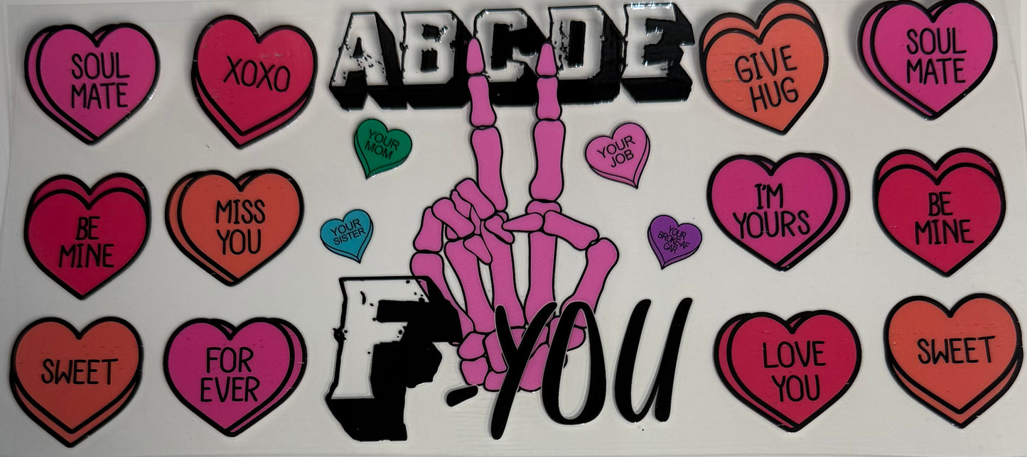 Valentine ABCDEF you