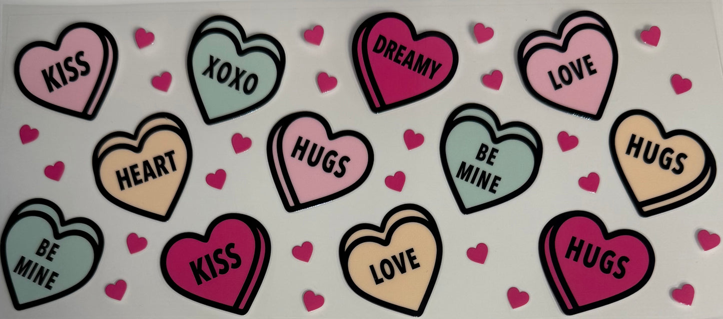 Valentine conversational hearts