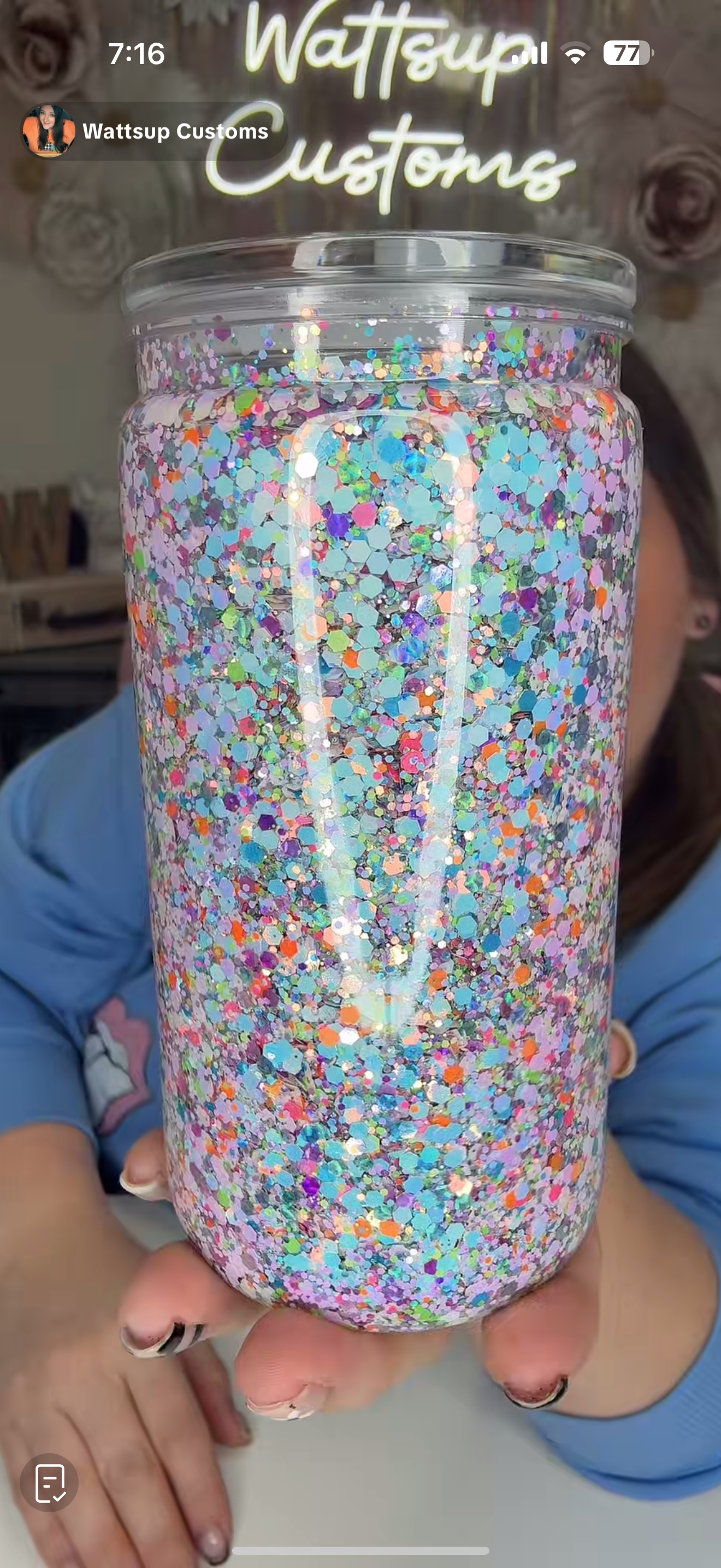 16oz Acrylic Slow Flow Jessica Mix