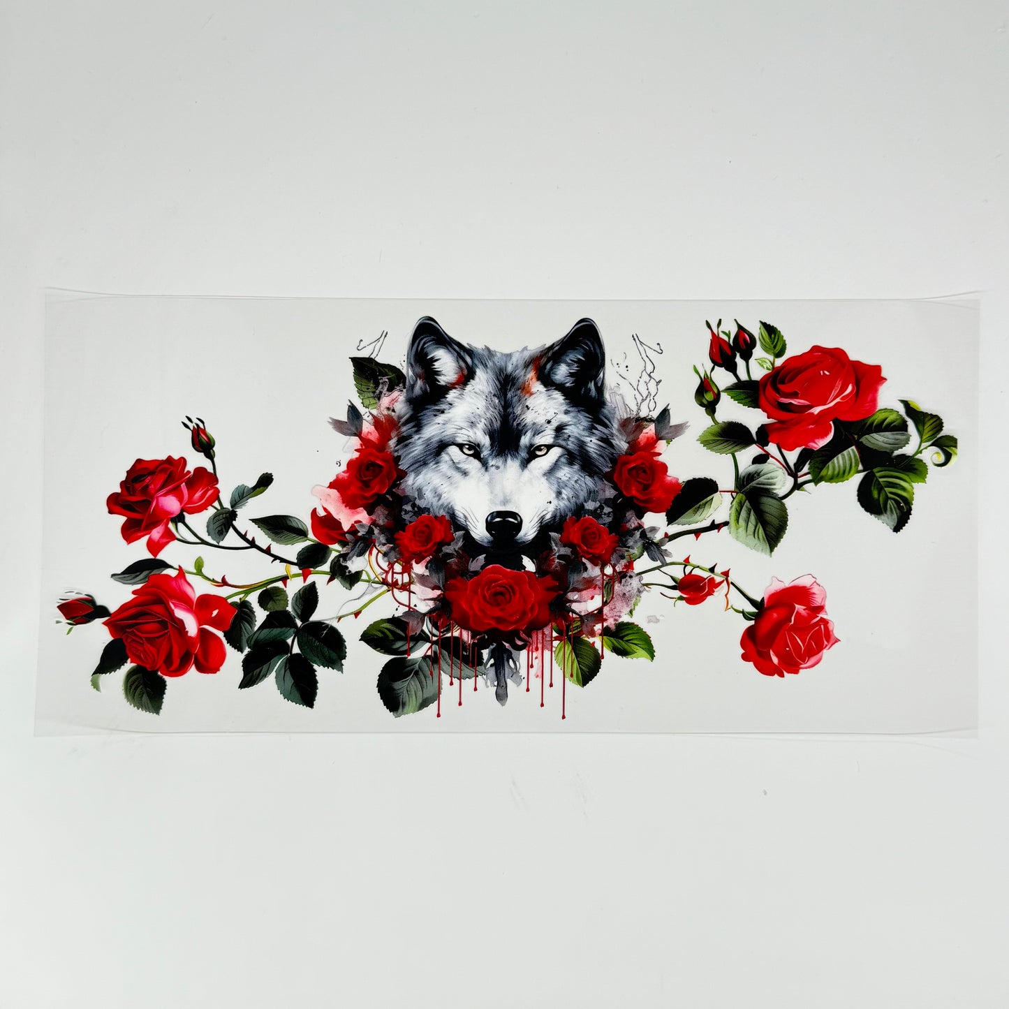 Wolf with Flowers