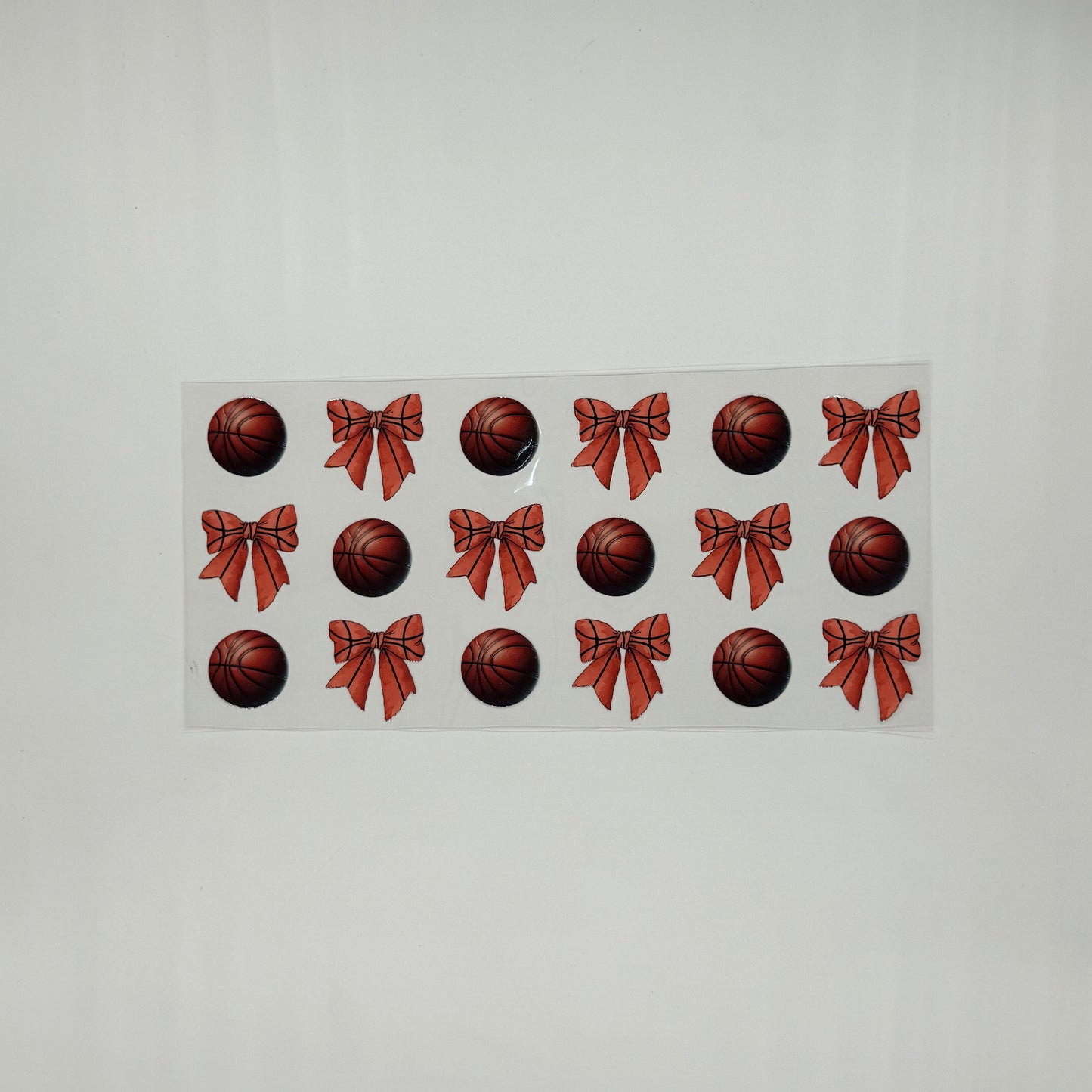 Basketball and Bows Pattern