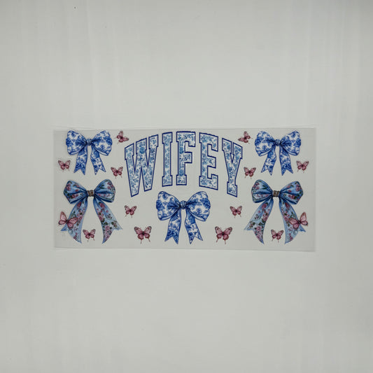 Blue Wifey Bows