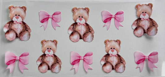 Teddy Bear and Bows - Wattsupcustoms