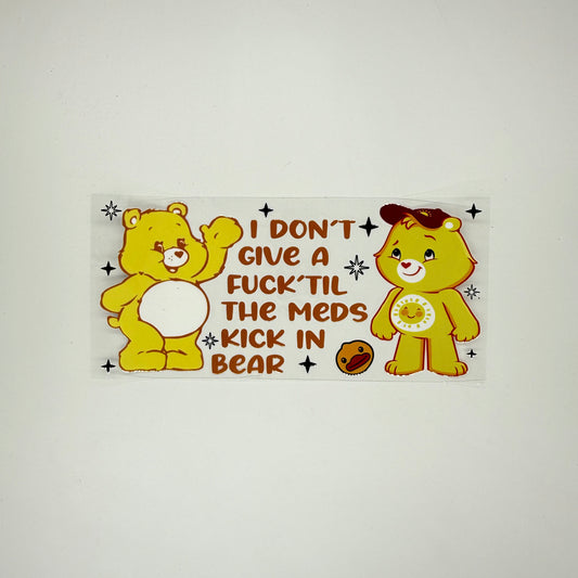 Bears let the meds kick in