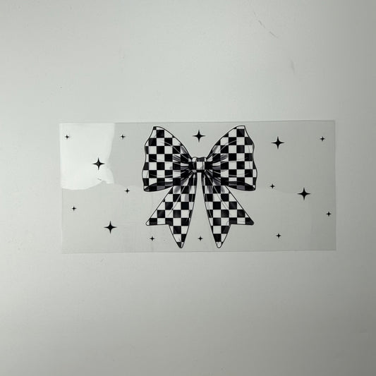 Checkered Large Bow
