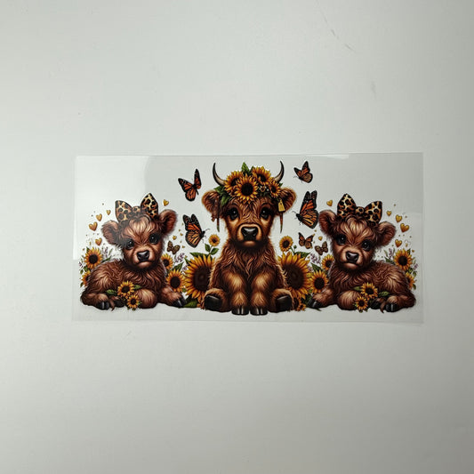 Calf Trio with Cheetah Bows