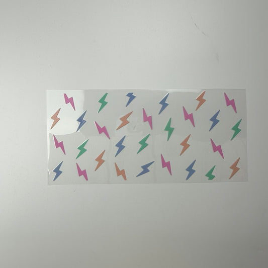 Multi-colored Lightning Bolts