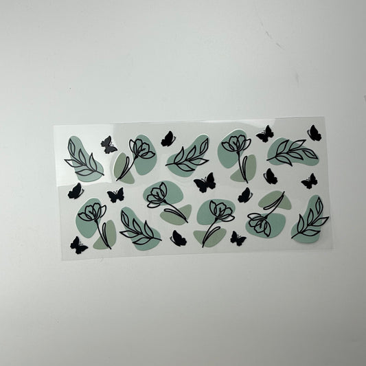 Flowers and Butterflies Pattern
