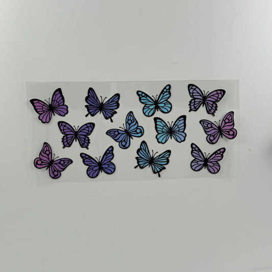 Blue and Purple Butterflies