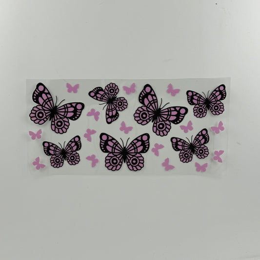 Pink and Black Butterflies