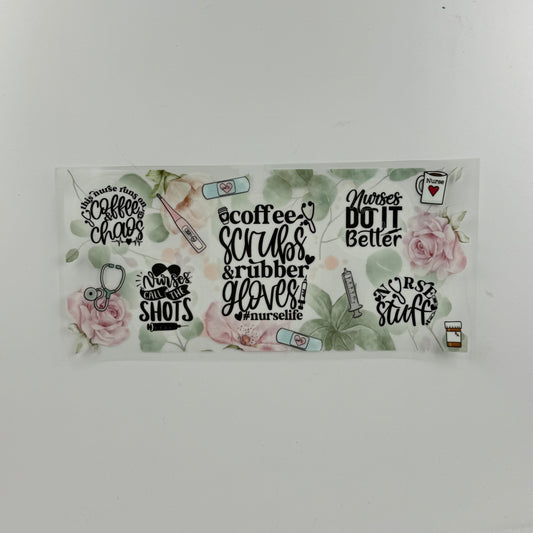 Coffee, Scrubs, and Rubber Gloves Quote