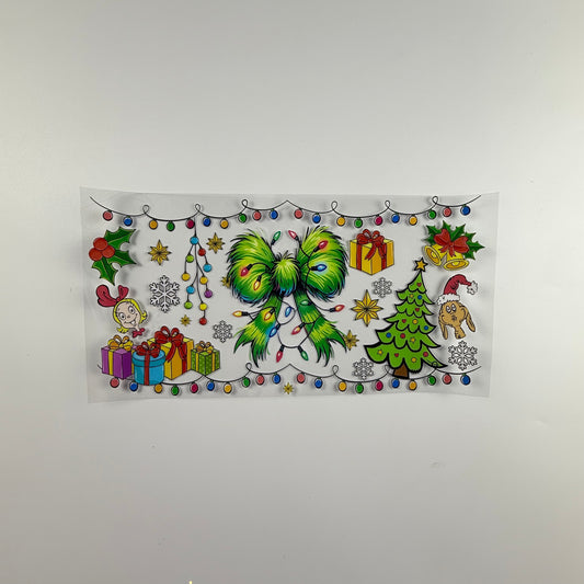 Christmas Grinch Bow