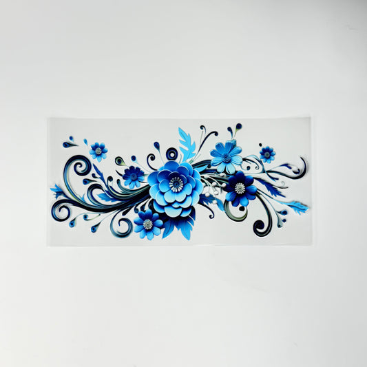 Blue Tribal Flower