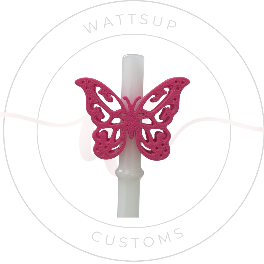 Butterfly Straw Charm - Wattsupcustoms