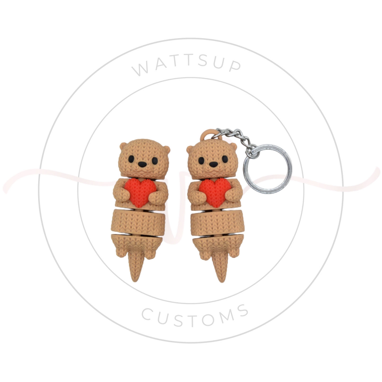 Articulated Knitted Animal Figures Or Keychains