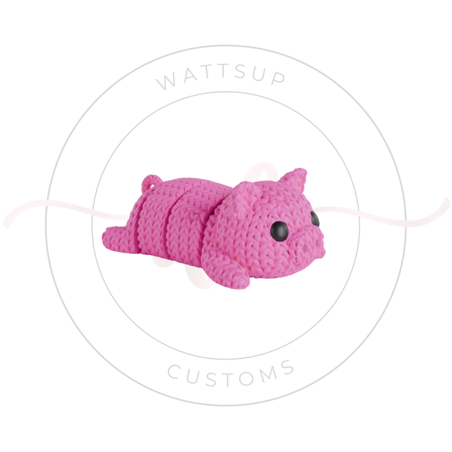 Articulated Knitted Animal Figures Or Keychains