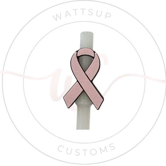 Awareness Straw Charm