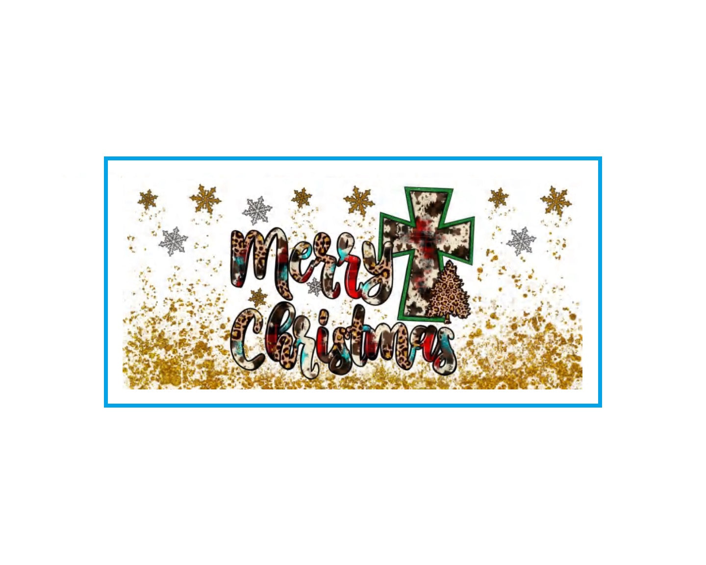 Merry Christmas Cross - Wattsupcustoms