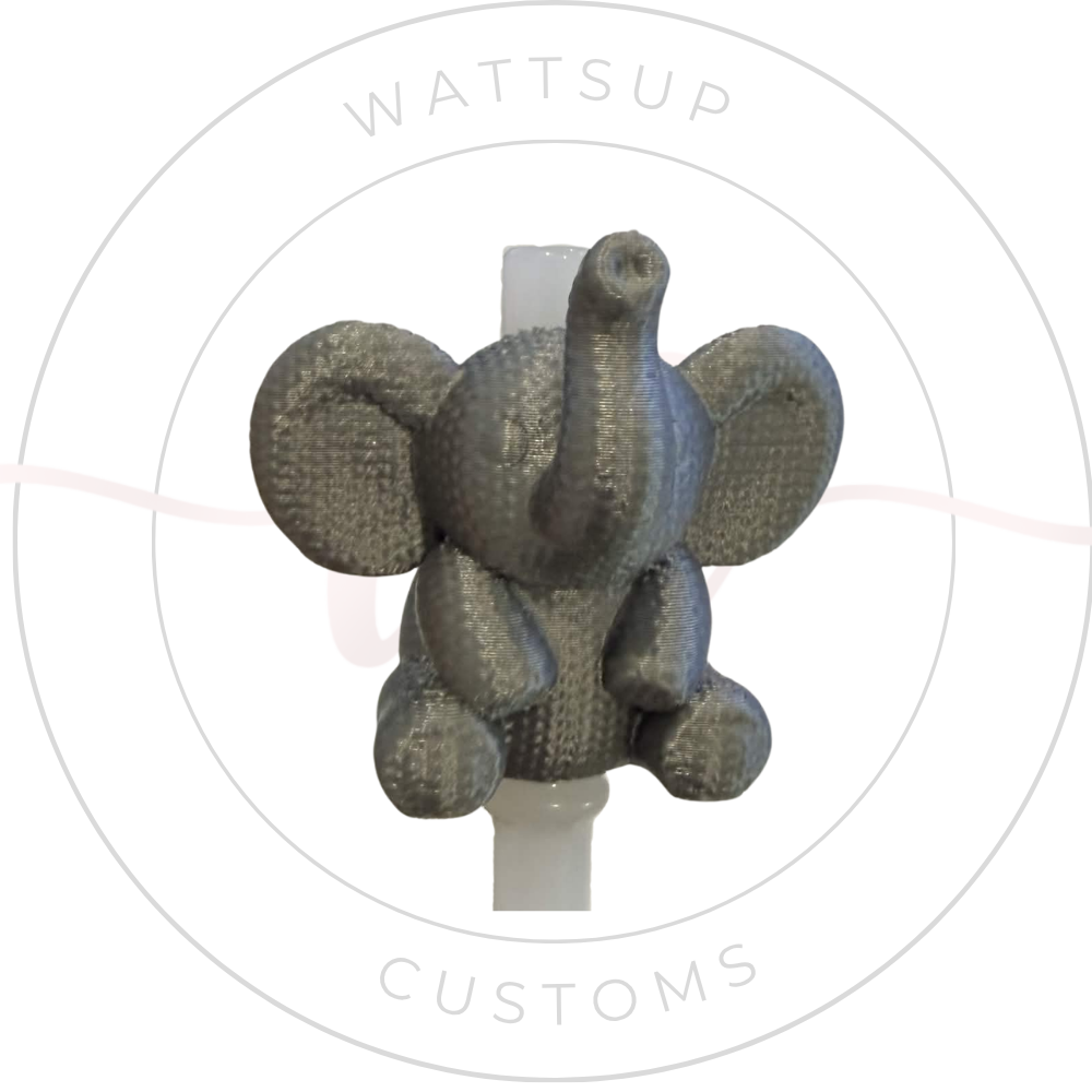 Elephant Straw Charm - Wattsupcustoms