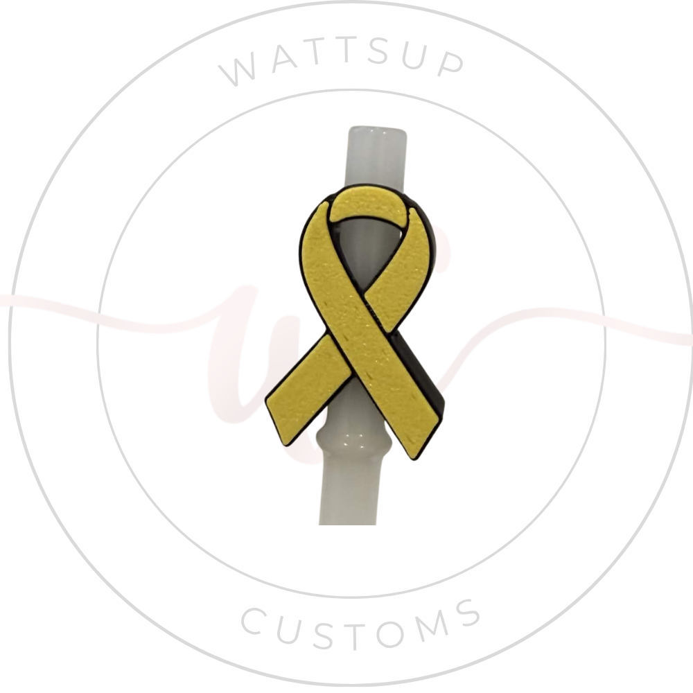 Awareness Straw Charms
