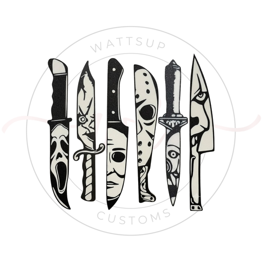 Horror Knives Wall Art